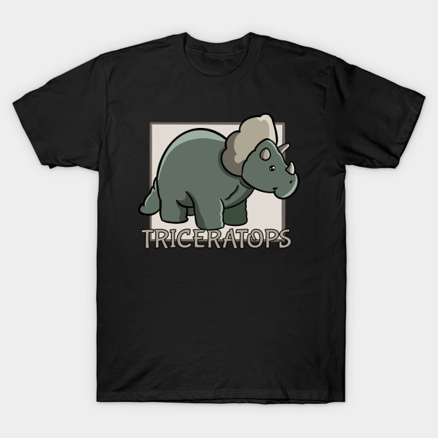 Cute Triceratops T-Shirt by Tricera Tops